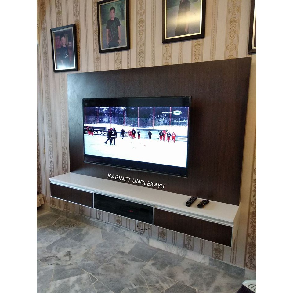 TV wall mount modern floating / tv moden gantung