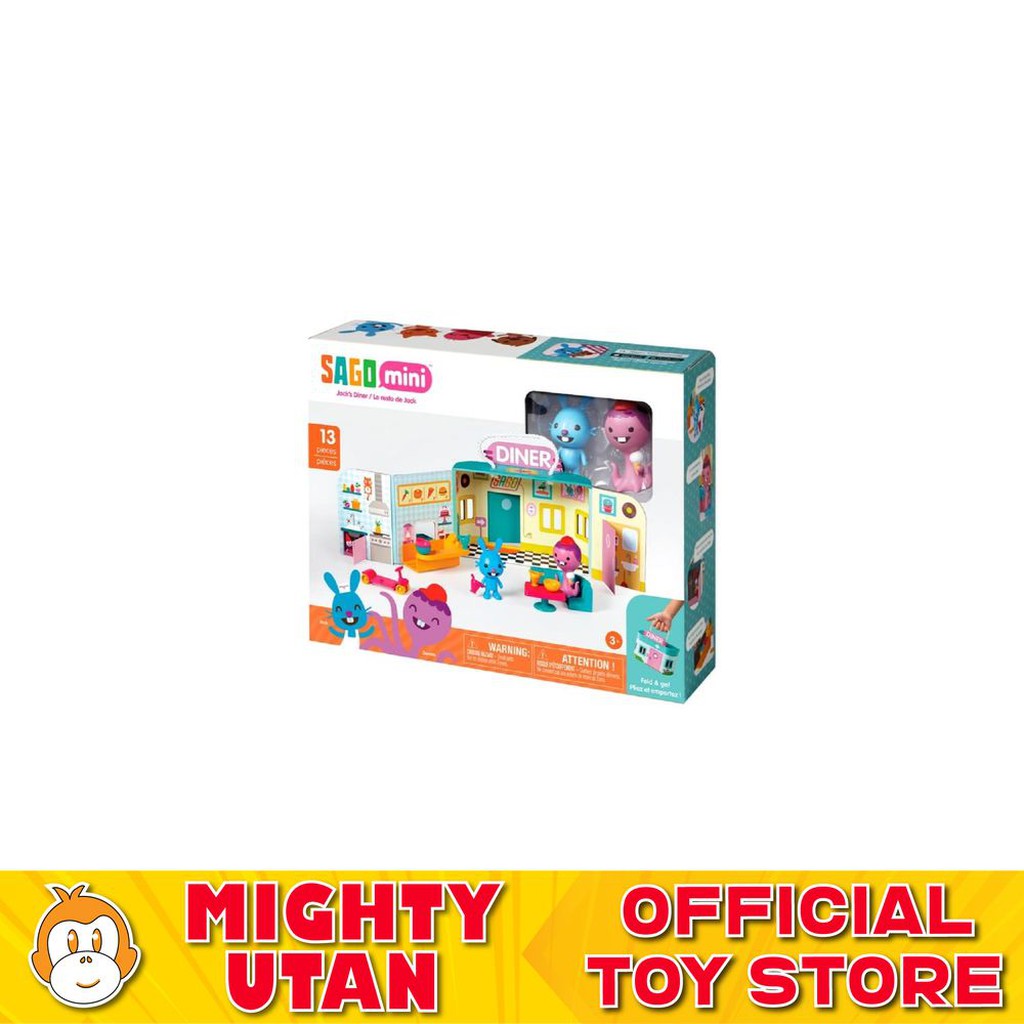 Sago Mini Portable Playset Jack's Diner Toys for Kids Boys Girls