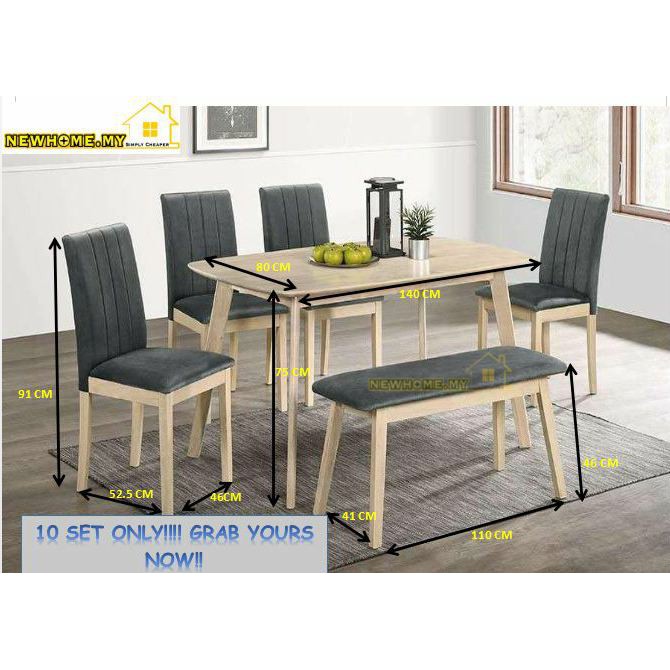 DINING SET 1+4+BENCH/ AFFORDABLE DINING SET/ MODERN CONTEMPORARI DINING