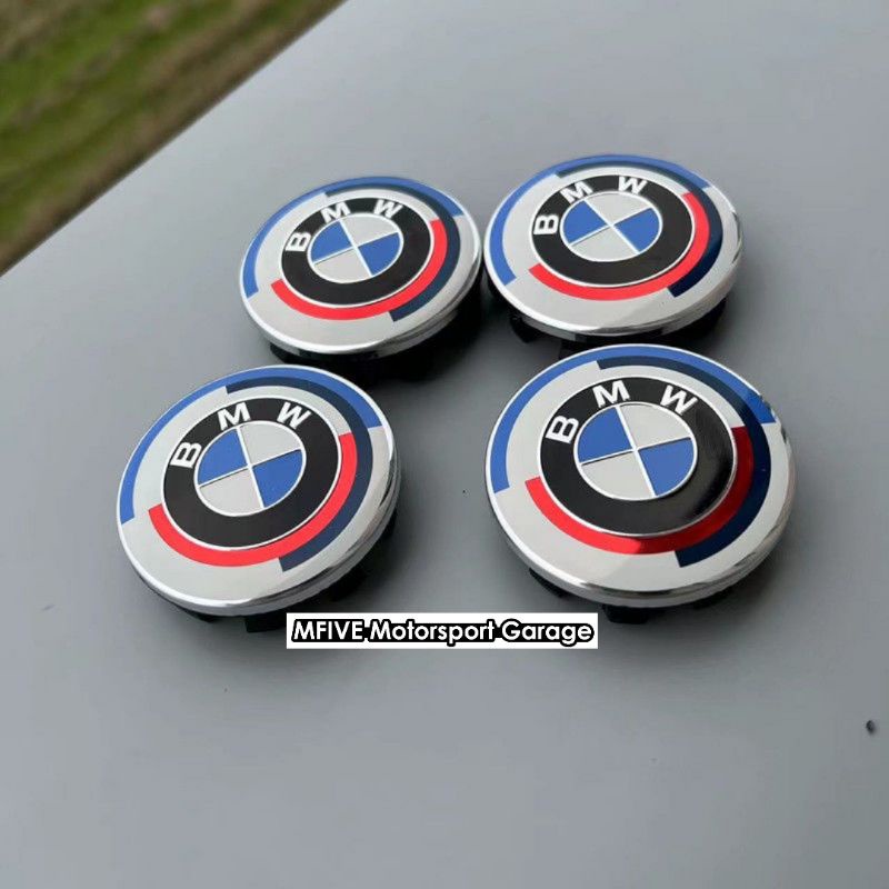 Bmw Wheel Cap Rim 68mm 50th Anniversary Shopee Malaysia