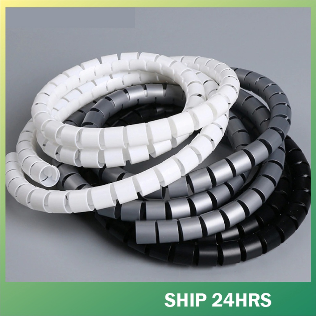 LHOME Spiral Cable Organizer Line Pipe Wire Organizer Management Spiral