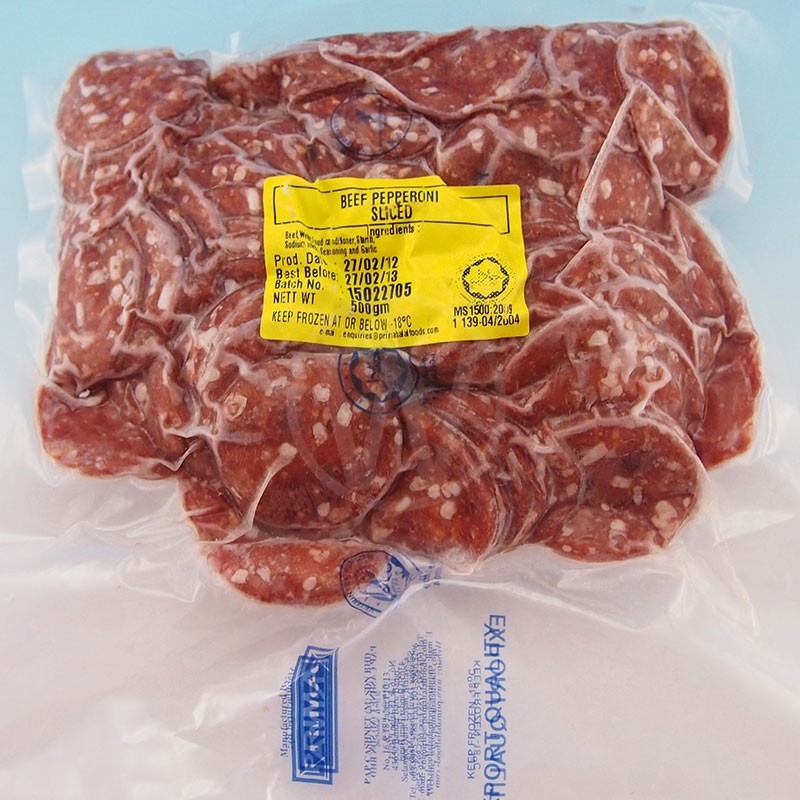 Beef Pepperoni Sliced 500g Shopee Malaysia