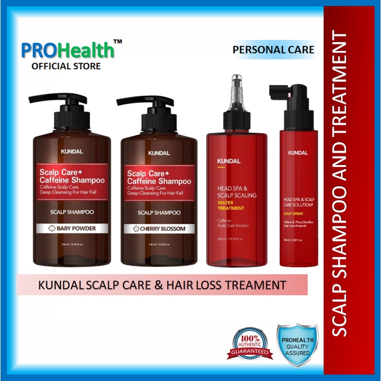 Kundal Scalp Care+ Caffeine Shampoo Anti Hairloss / Head Spa & Scalp