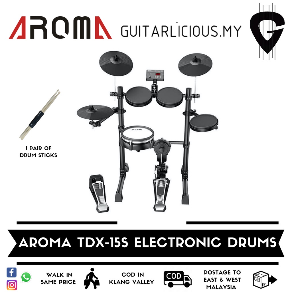 AROMA Digital Drum Set TDX15S digital drum electronic drum set