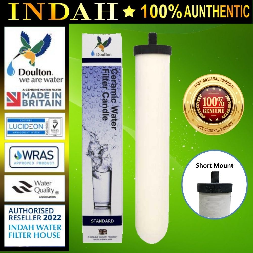 Doulton Standard Ceramic Water Filter Candle Short Gear / Short Mount