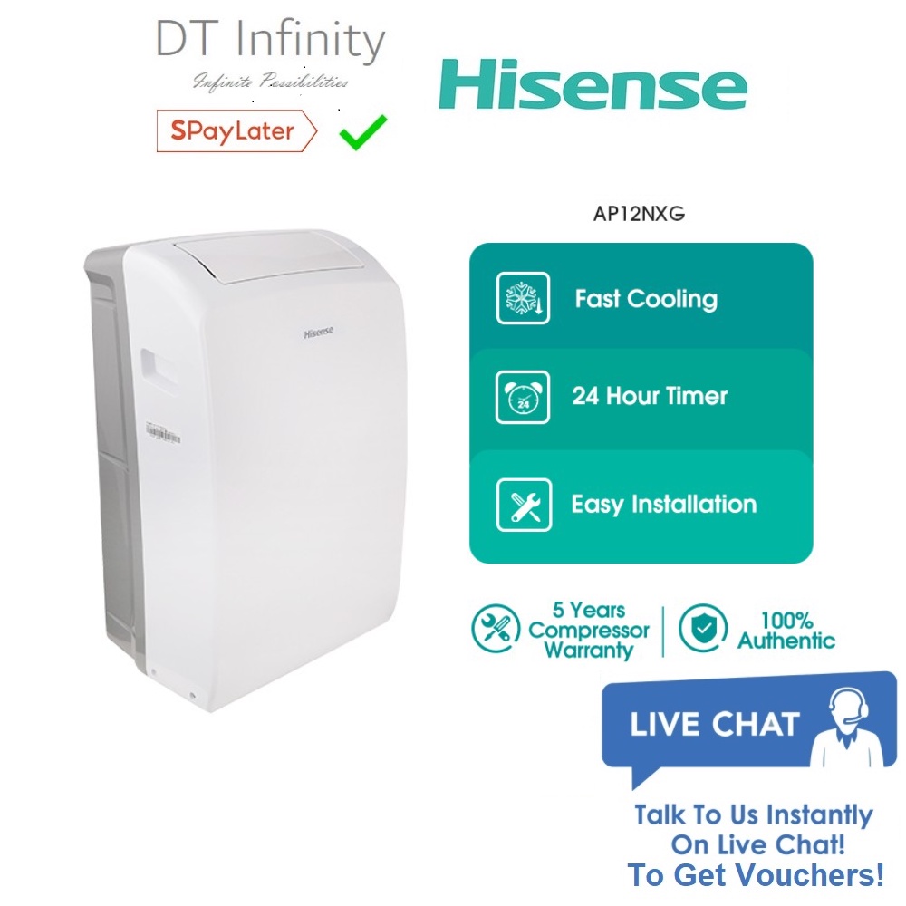 Hisense Portable Air Conditioner 1HP 1.5HP Portable Aircond Penghawa