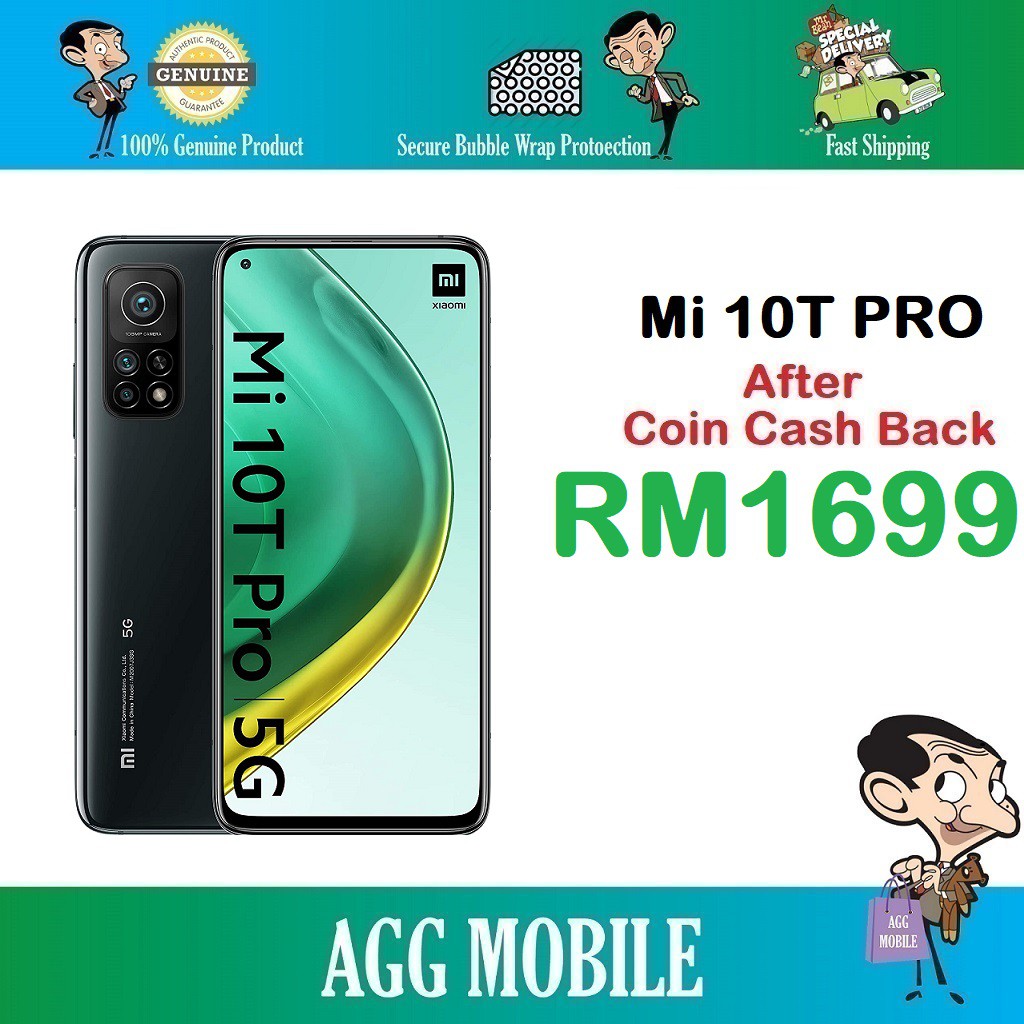 [Ready Stocks] Xiaomi Mi 10T Pro 144Hz Screen Refresh Rate With 1 Year