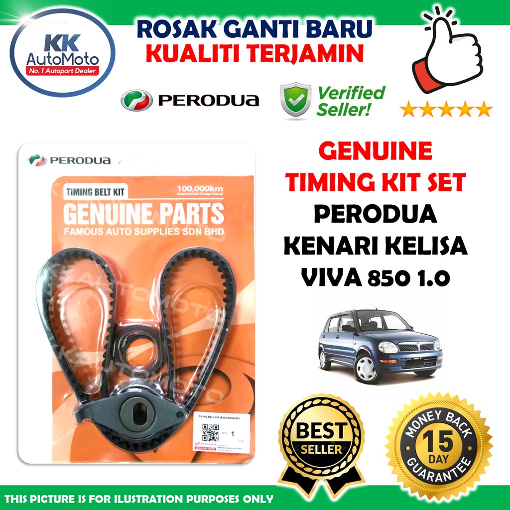 Genuine Perodua Timing Belt Kit Oil Seal Set Perodua Viva 850 1.0