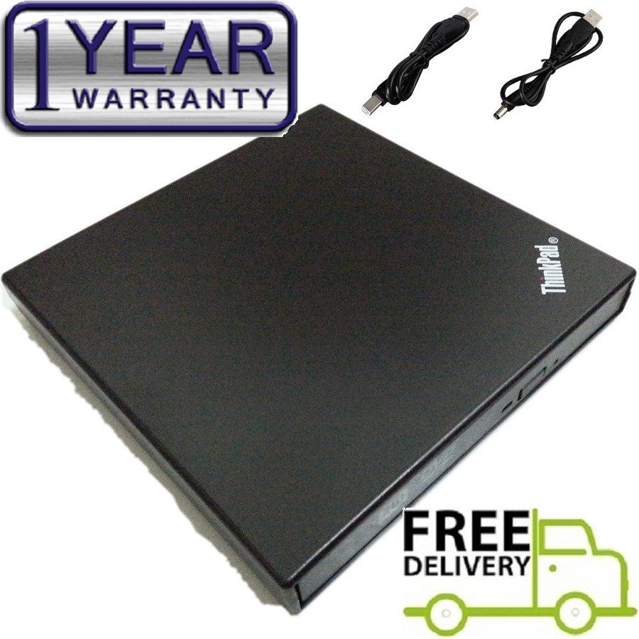 IBM Thinkpad USB Portable Slim External CD DVD Rom Burner Writer Drive