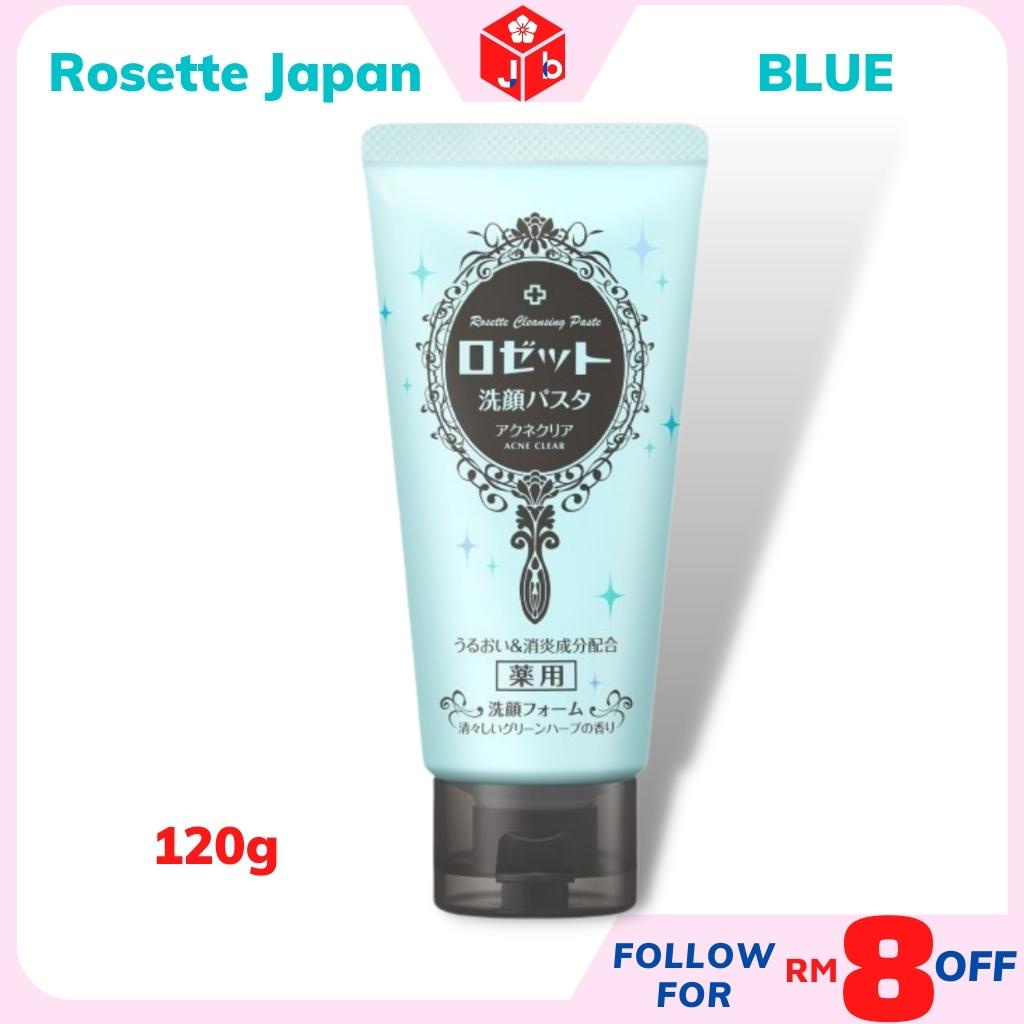 (Made in Japan) Rosette Face Wash Pasta, Acne Clear Care, Blue, 120g