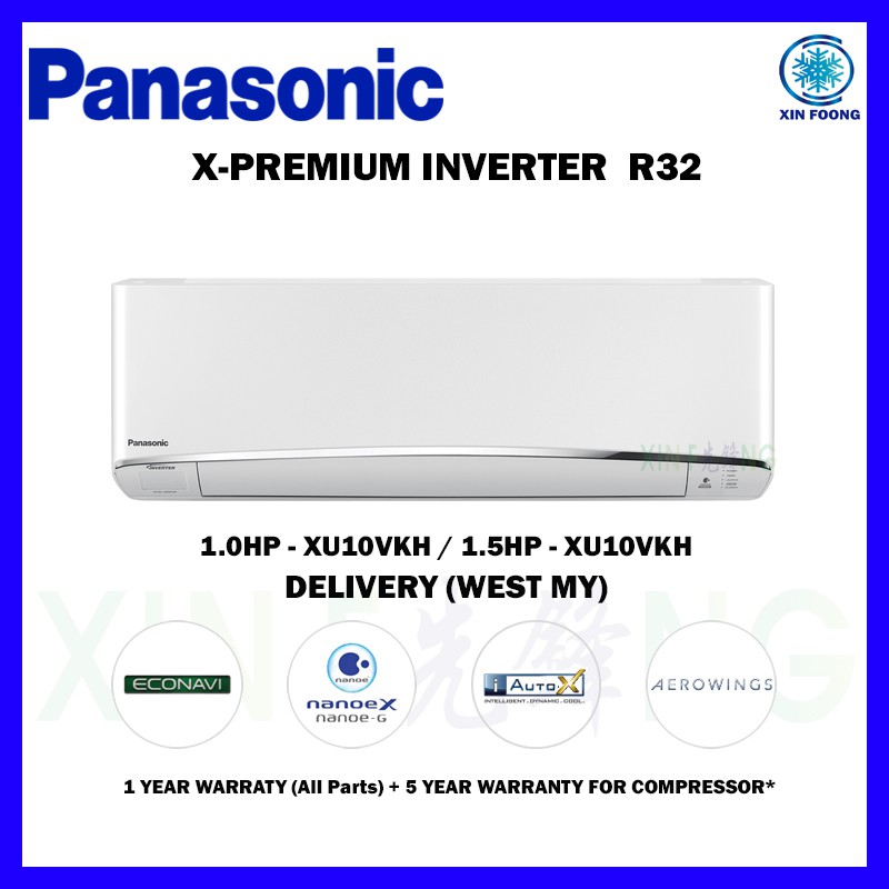 Panasonic XPremium Inverter R32 Air Conditioner for Delivery West MY