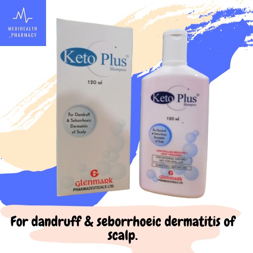 Keto Plus Shampoo 120 ml For Dandruff & Seborrhoeic Dermatitis of Scalp