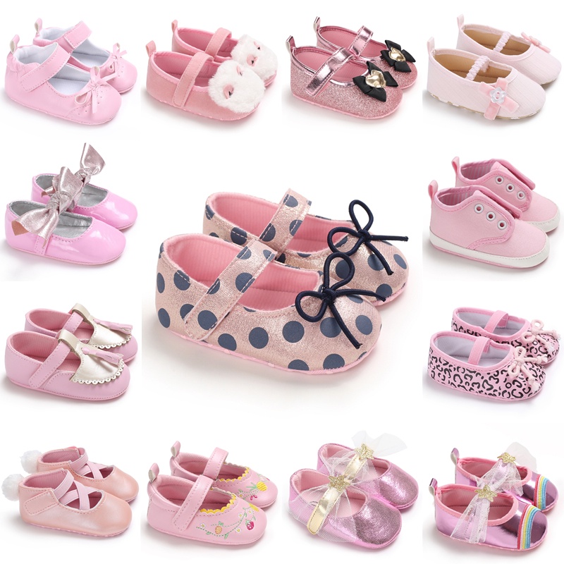 Newborns Fashion Solid Color Casual Shoes Princess Shoes Softsoled