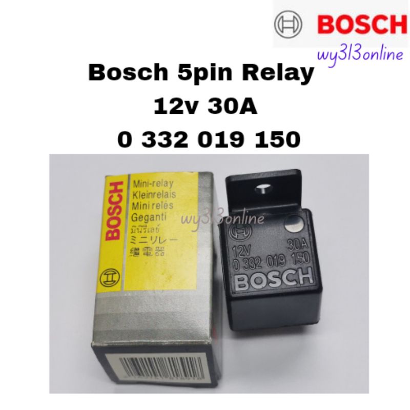 Original Bosch 5pin Relay 12V 30A Horn Relay Headlamp Relay Aircond