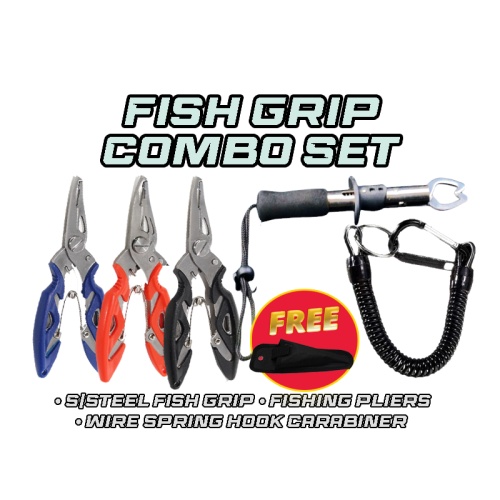 Playar Mancing Plier Fishing Grip Lip Gripper Fish Grip Fishing Pliers