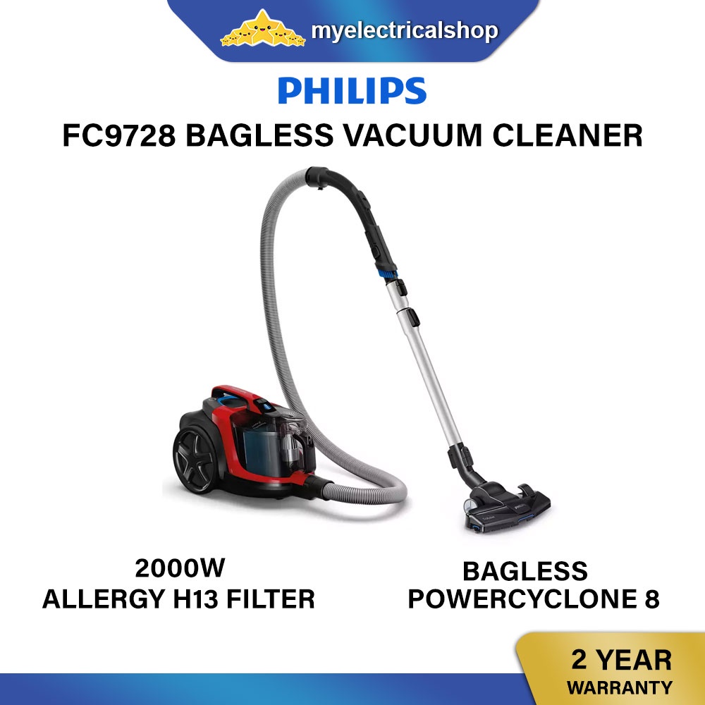 Philips FC9728 Bagless vacuum cleaner FC9728/61 Shopee Malaysia