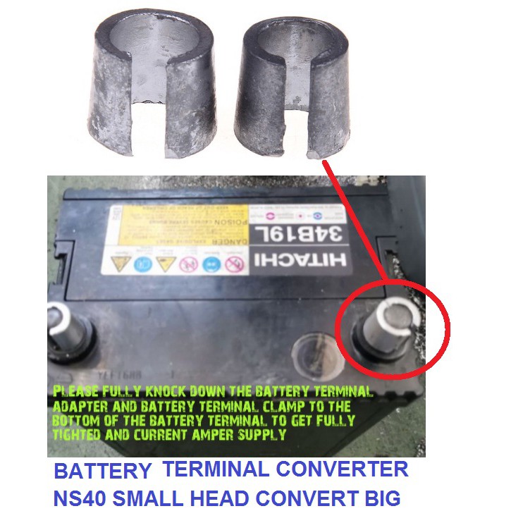 2x Car Vehicle Battery Terminal Post Adapter Shim batteri spacer