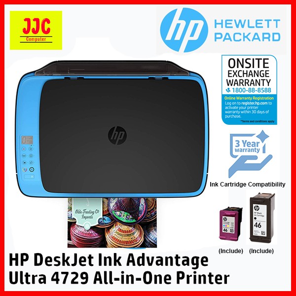 HP DeskJet 4729 AllinOne Ultra Ink Advantage Wireless Colour Printer