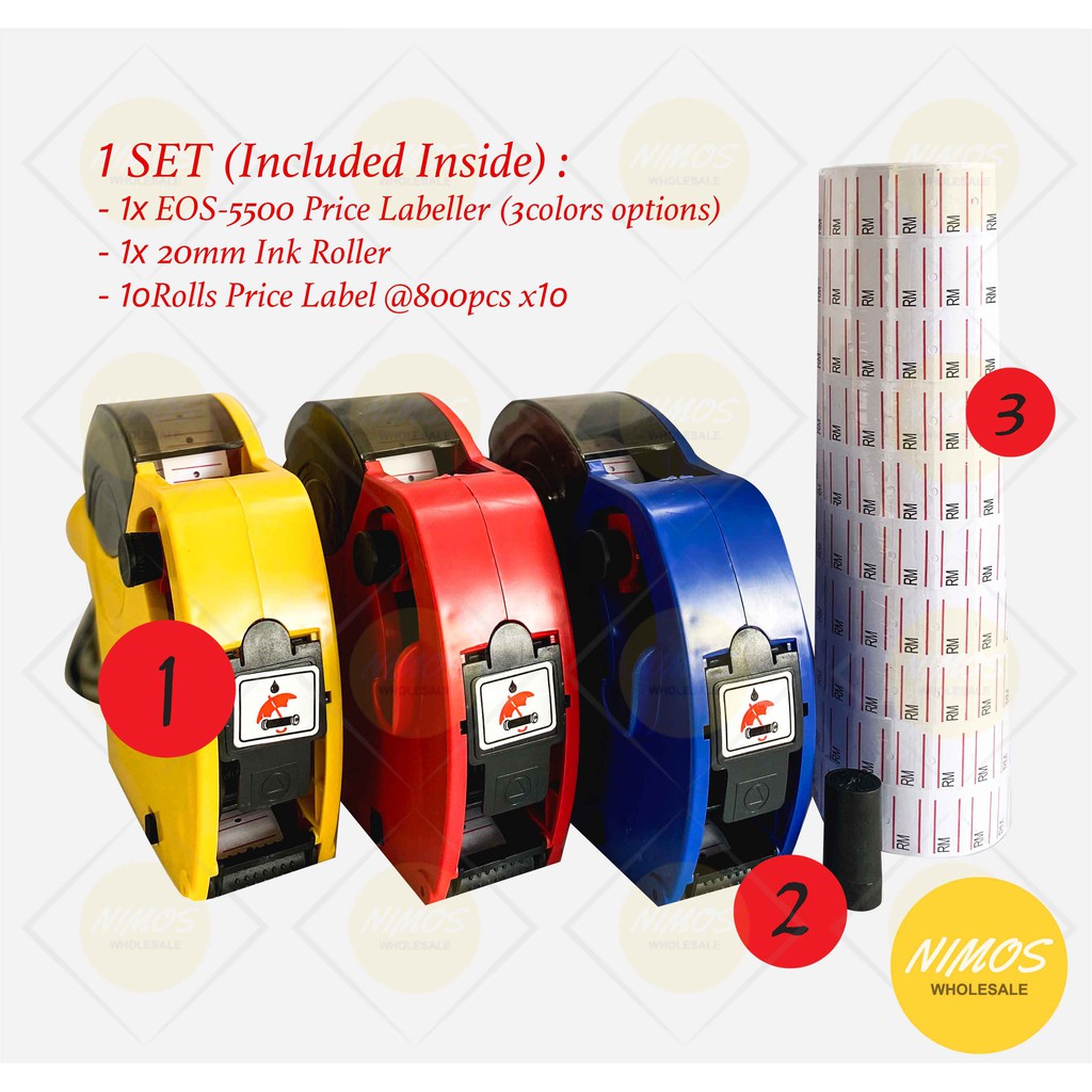 !!READY STOCK📦 8 Digits E0S5500 Price Tag Machine Price Label