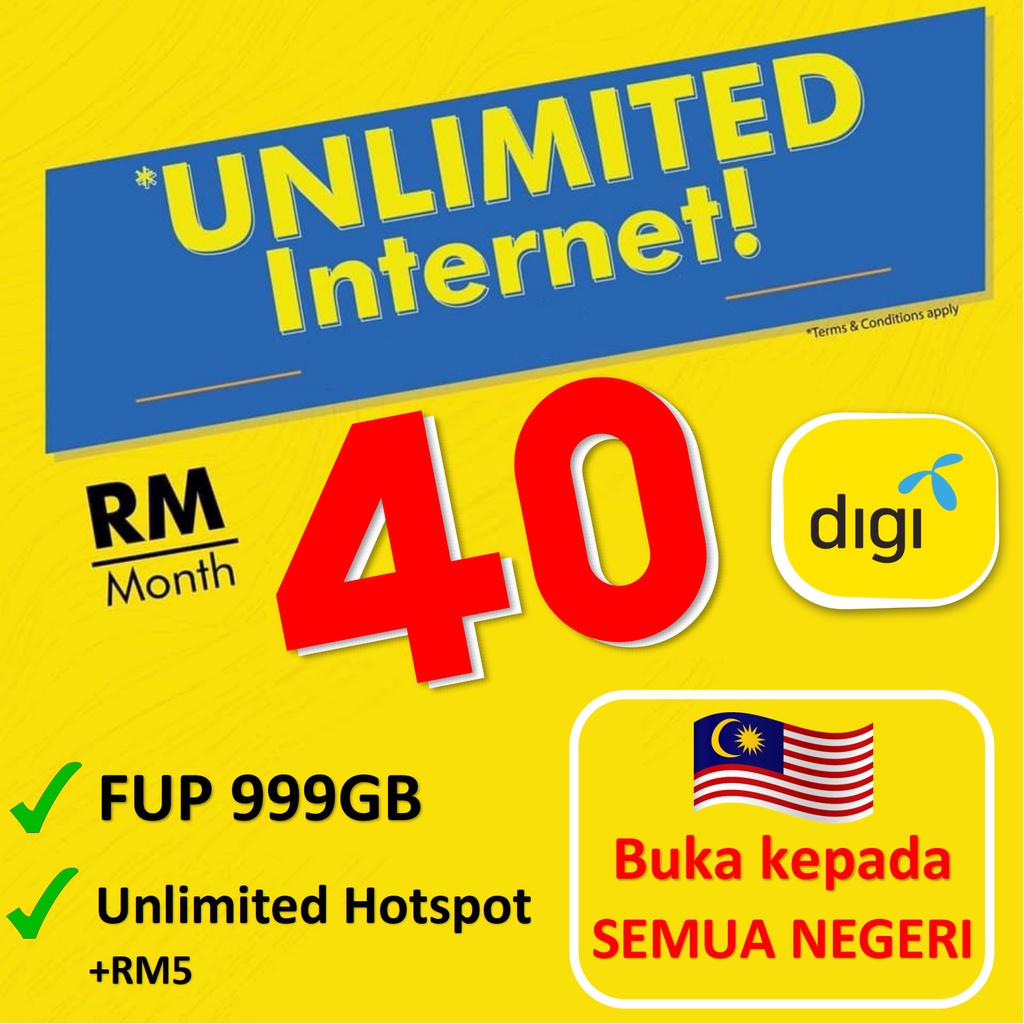 Simcard Digi Unlimited Sim Prepaid Viral & Jimat Shopee Malaysia