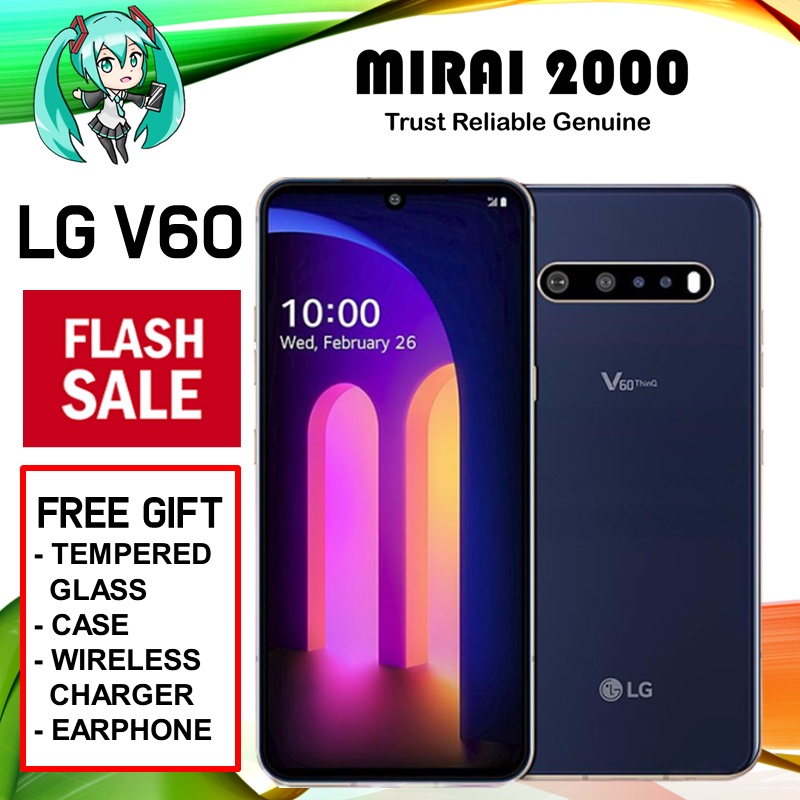 LG V60 ThinQ 5G Like New 8GB RAM 128GB 256GB ROM Dual Screen Smartphone