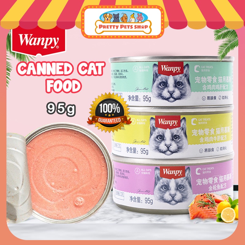 Wanpy Original Cat Canned Food 95g Cat Canned Wet Food makanan kucing