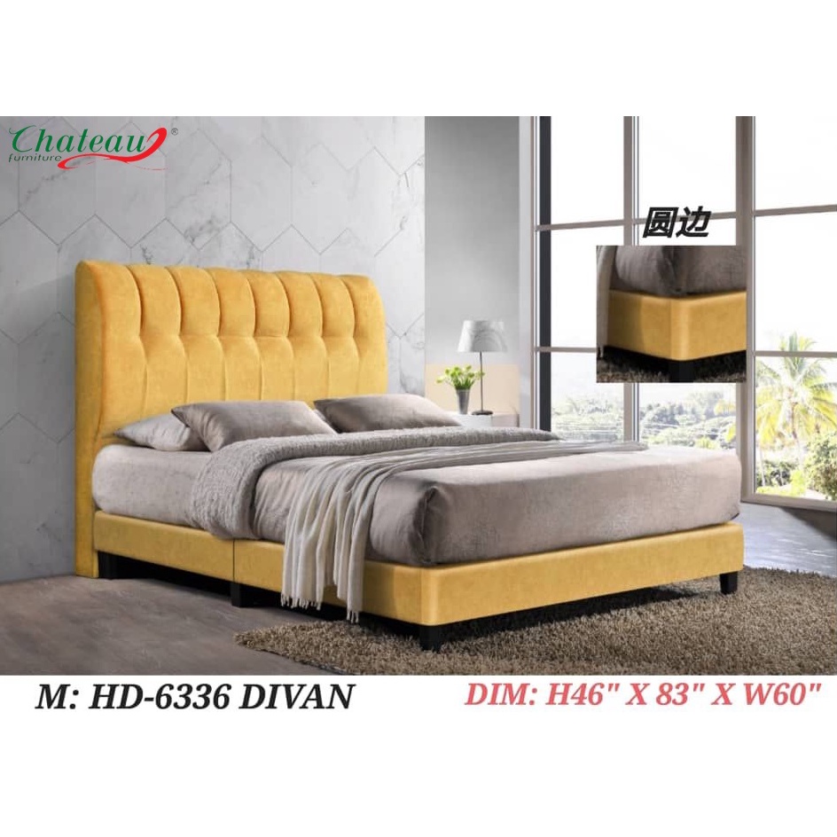 Modern Classic Divan Bed Frame (Queen Size and King Size)/ Katil Divan
