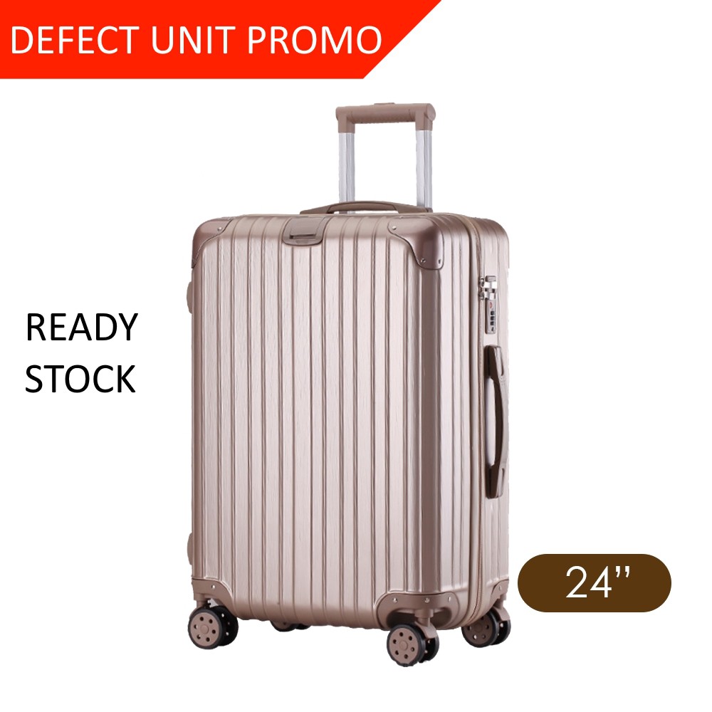 Reject/Cosmetic Defect Multiwheel Luggage Suitcase 20"/24" RoseGold/Gold/Black Shopee Malaysia