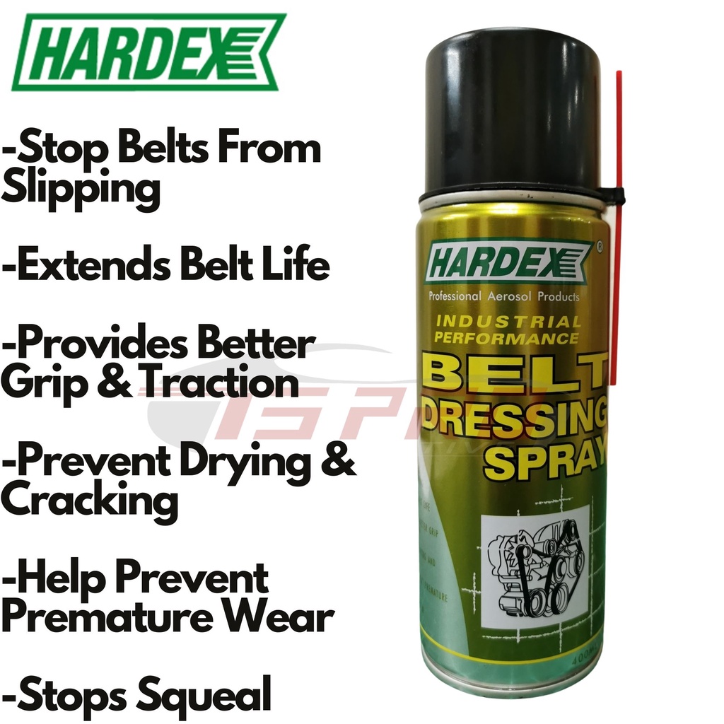 Hardex Belt Dressing Spray / Fan Belt Spray / V Belt Spray 400ml