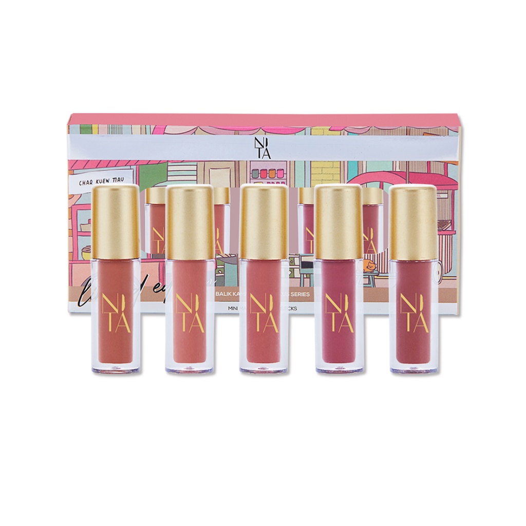 Nita Cosmetics Bungkus Mini Liquid Matte Lipsticks (Balik Kampung