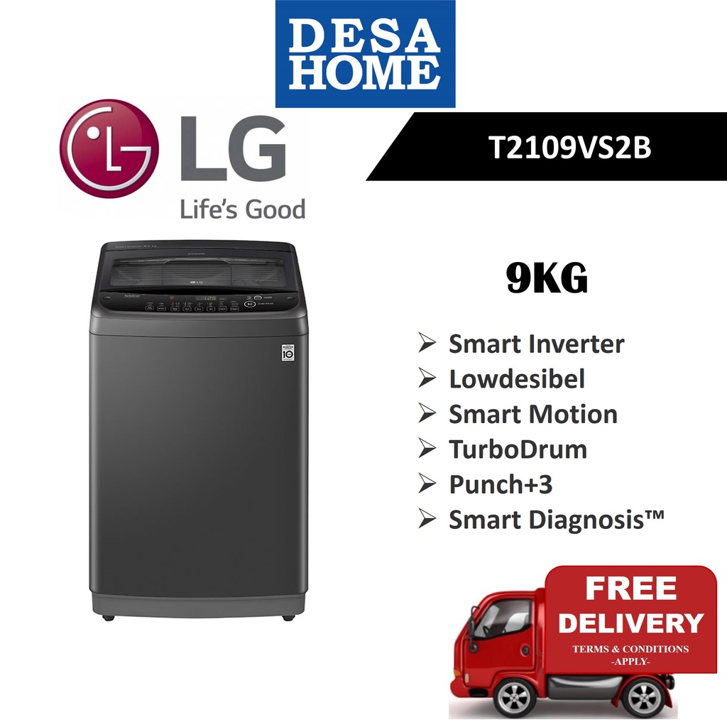 LG T2109VS2B Top Load Washer With Smart Inverter (9kg) Shopee Malaysia