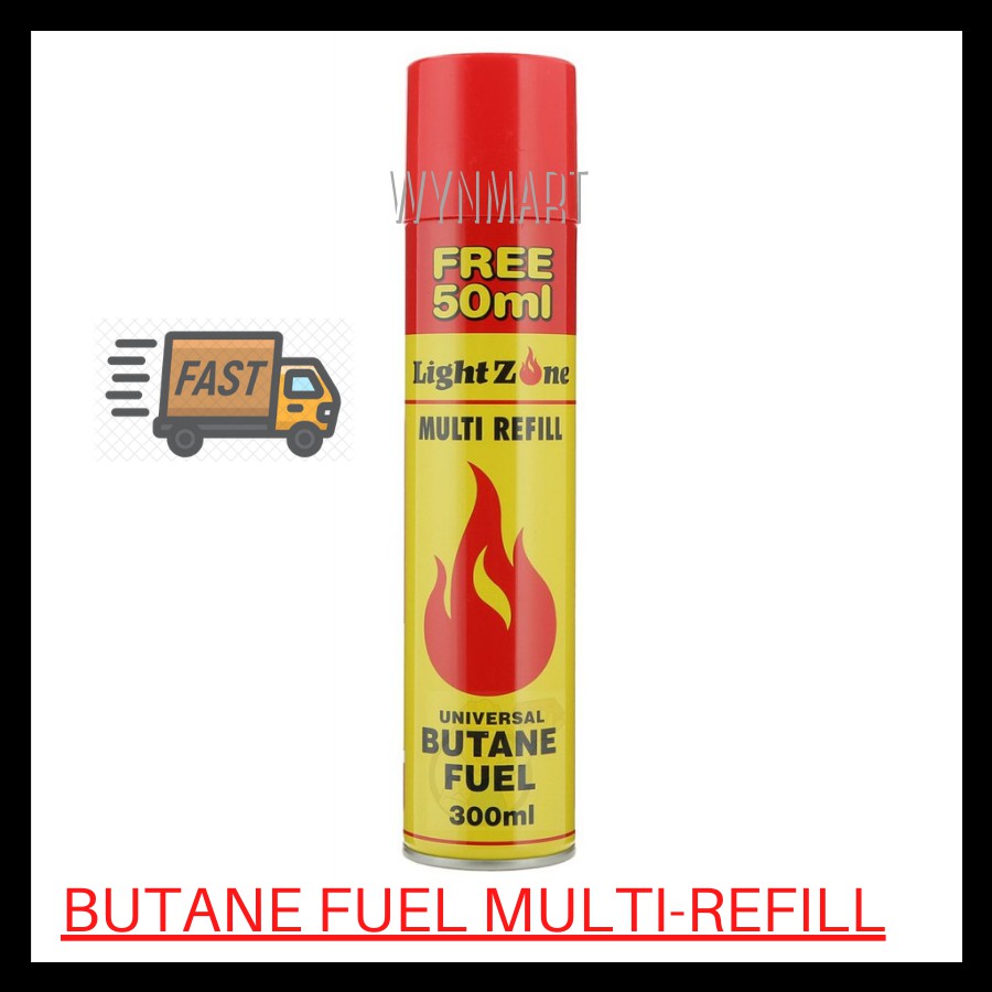 LightZone Multi Refill / Butane Gas Lighter Refill / BUTANE GAS MULTI