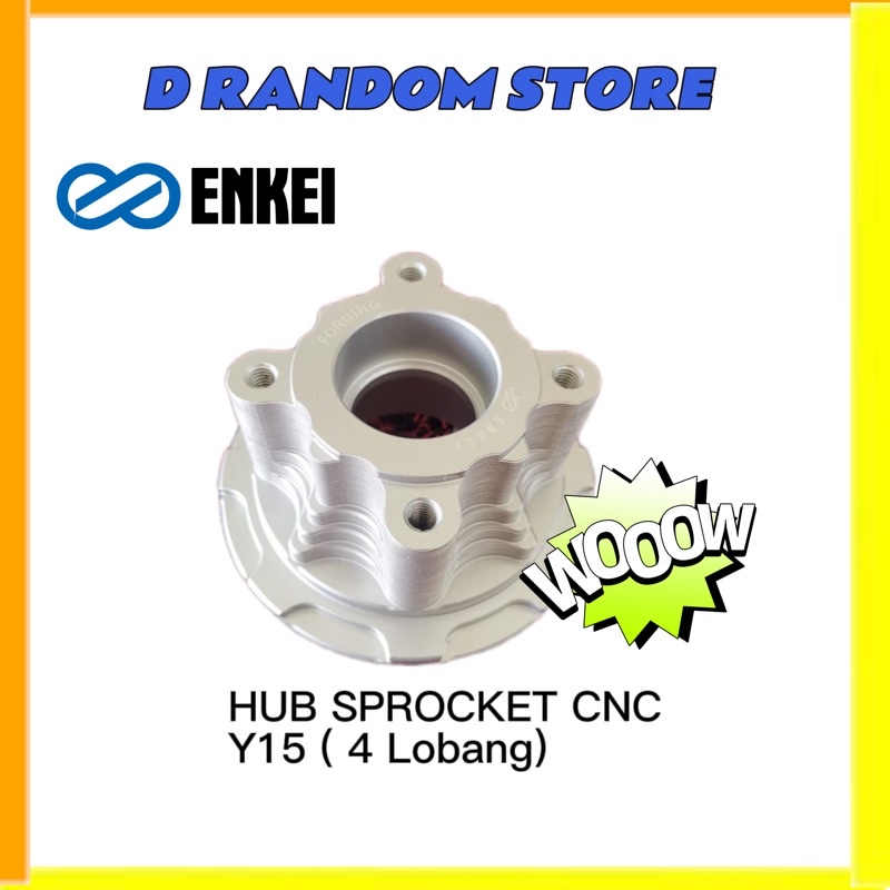 HUB SPROCKET CNC Y15 V1 V2 Y16 ENKEI CLEAR STOCK SPOKET RANTAI