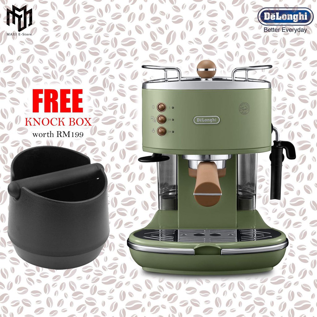 Delonghi ECOV311.GR Icona Vintage Pump Espresso Coffee Machine FOC