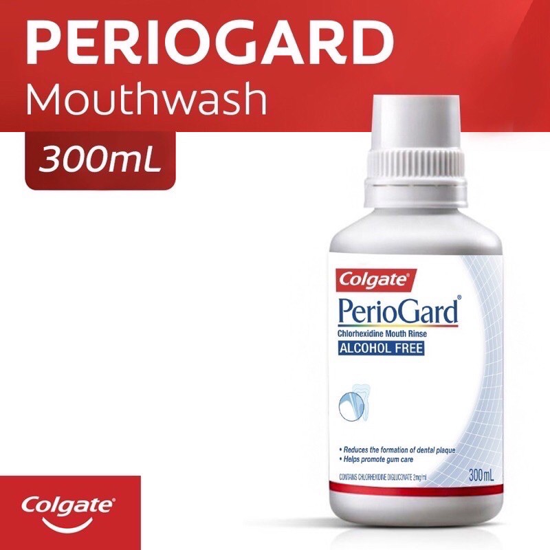 Colgate Periogard mouthwash (Alcohol Free) contain Chlorhexidine