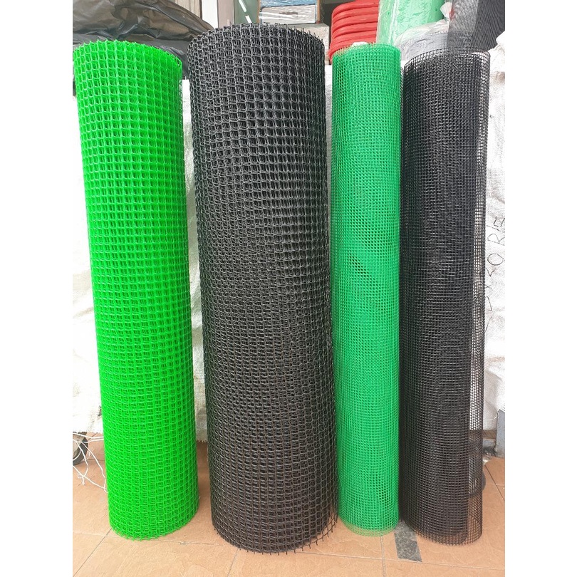 Good Quality Heavy Duty PVC Square Mesh For Outdoor / Garden / Jaring