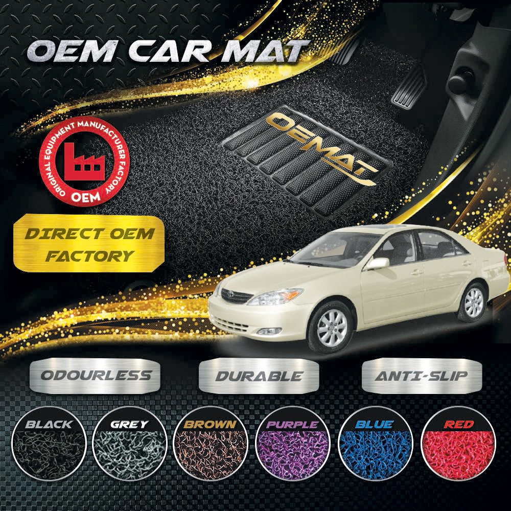 Toyota Camry ACV30 (20022006) Car Coil Mat Carpet Karpet Kapet PVC