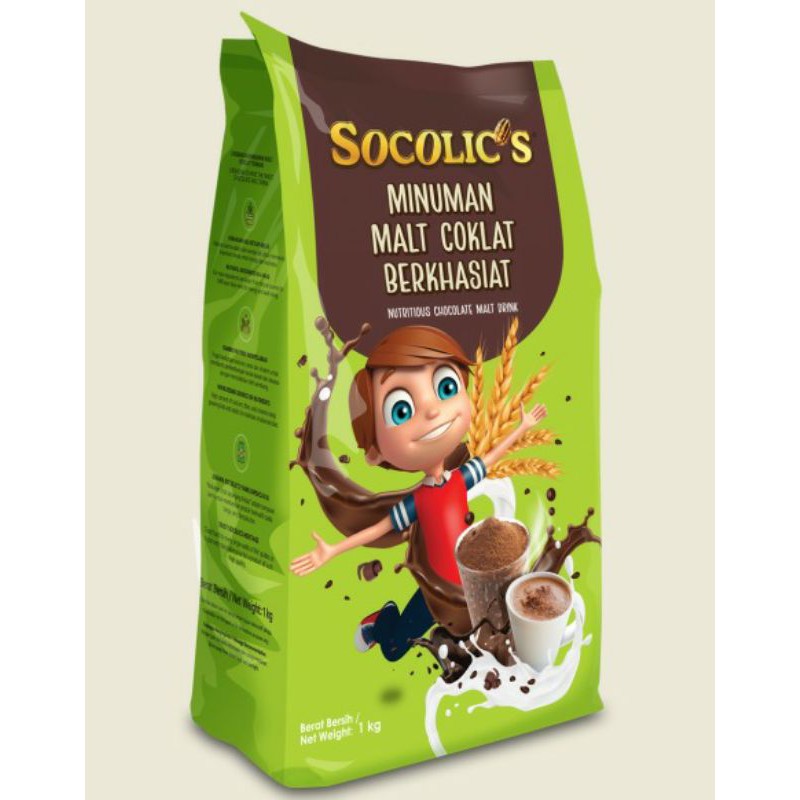 Coklat Malt Drink 1 Kg # Socolic's Chocolate Malt Drink 1Kg | Shopee Malaysia
