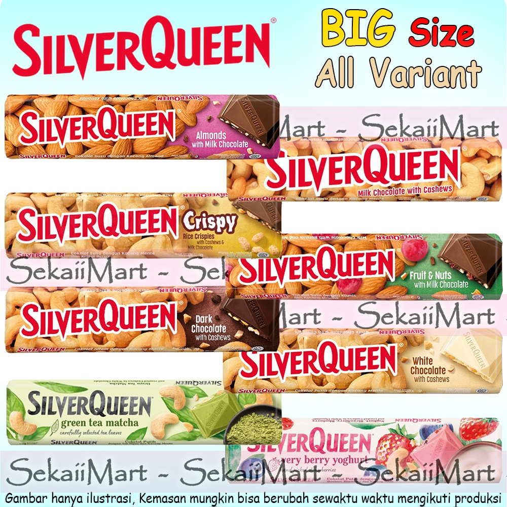 Silverqueen Chocolate Bar All Flavors Large Size - Silver Queen Chocolate Big Bar All Variants | Shopee Malaysia