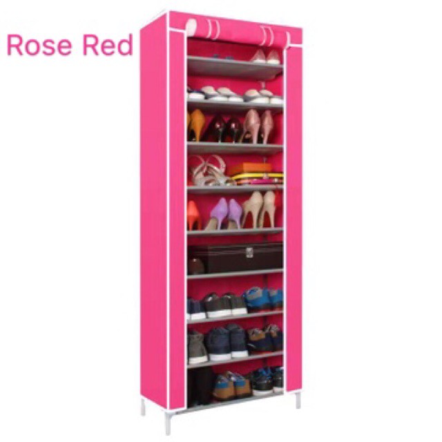 10 Tier Shoe Rack Dust Cover Shoe mimichan Shopee Malaysia