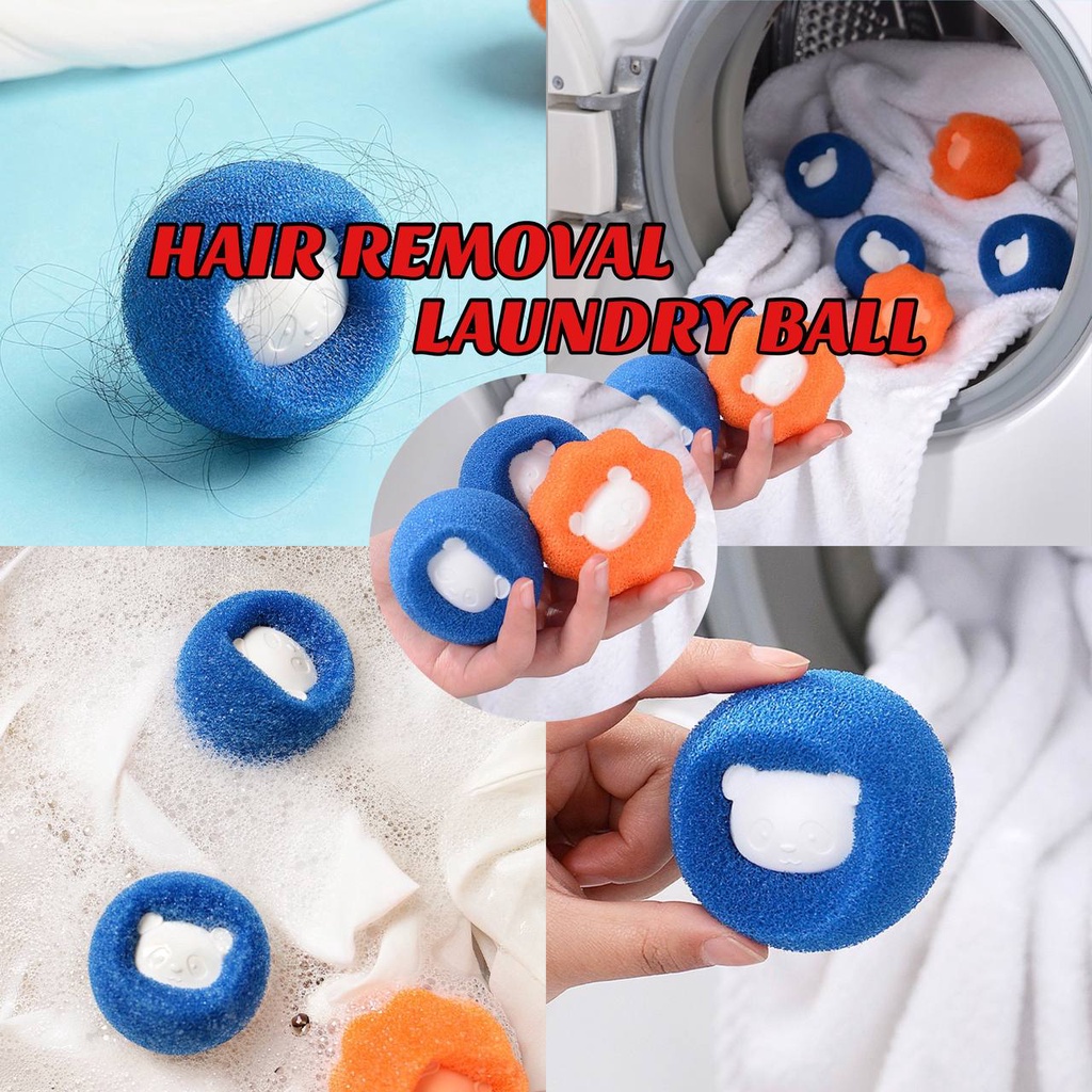 READY STOCK Hair Removal Laundry Balls Washing Machine Lint Catcher