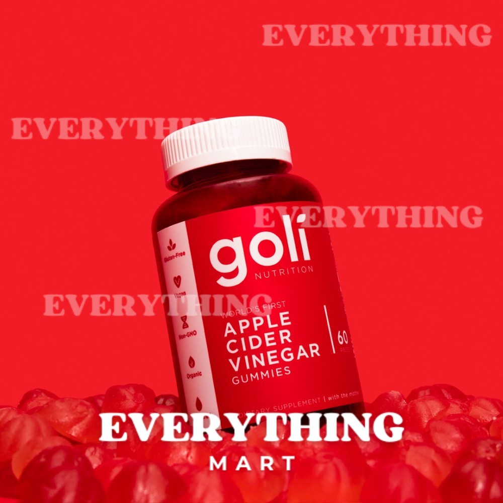 GOLI Gummy Apple Cider Vinegar Gummy 60s from USA Weight Loss Enhances