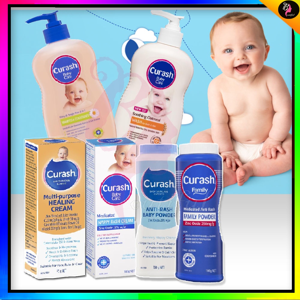 Curash Babycare AntiRash Baby Powder/Nappy Rash Cream/Shampoo
