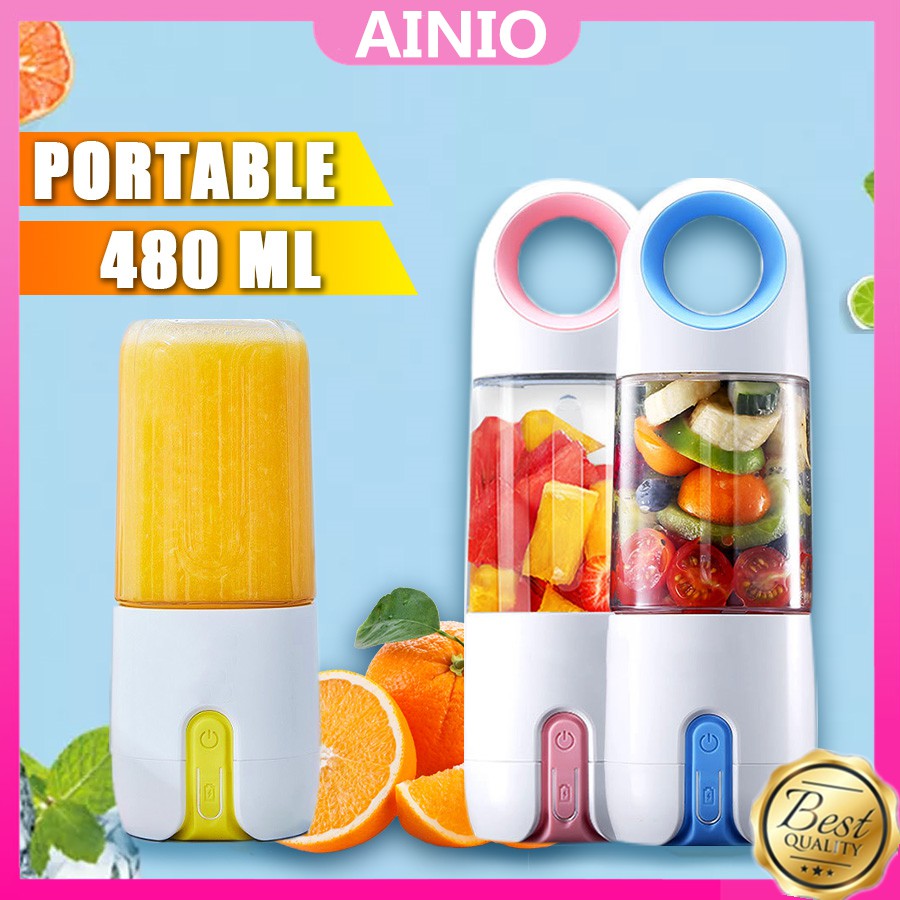 Fruit Blender 480ml USB Blender Portable Blender Mini Juice Blender