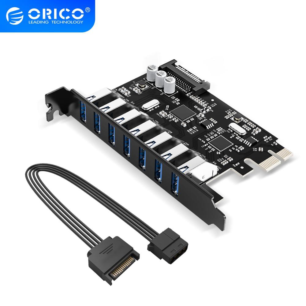 ORICO SuperSpeed USB 3.0 7 Port PCIE Express card with a 15pin SATA