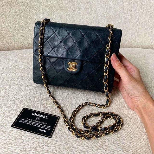 AUTHENTIC CHANEL Vintage Mini Flap Crossbody Sling Bag Shopee Malaysia