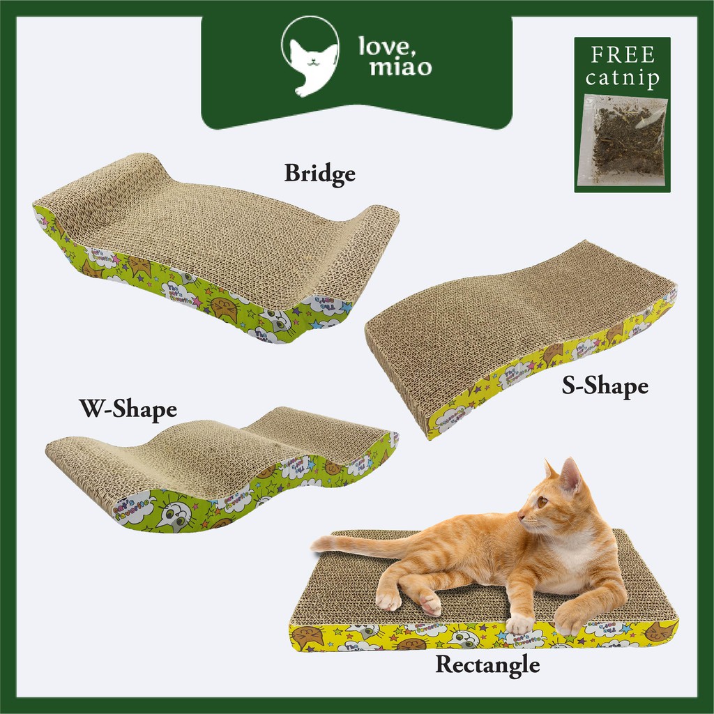 Cat Scratcher Board/Cat Scratch Corrugated Board/Claws Grinding/Papan Pencakar Kucing Shopee