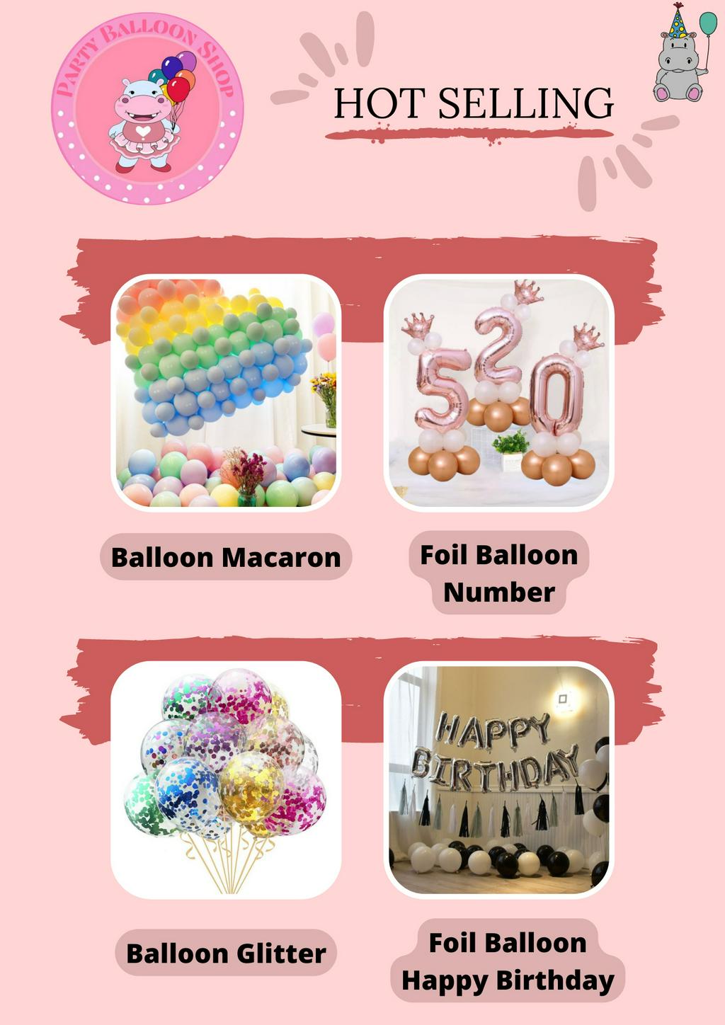 Party Balloon Shop, Online Shop Shopee Malaysia