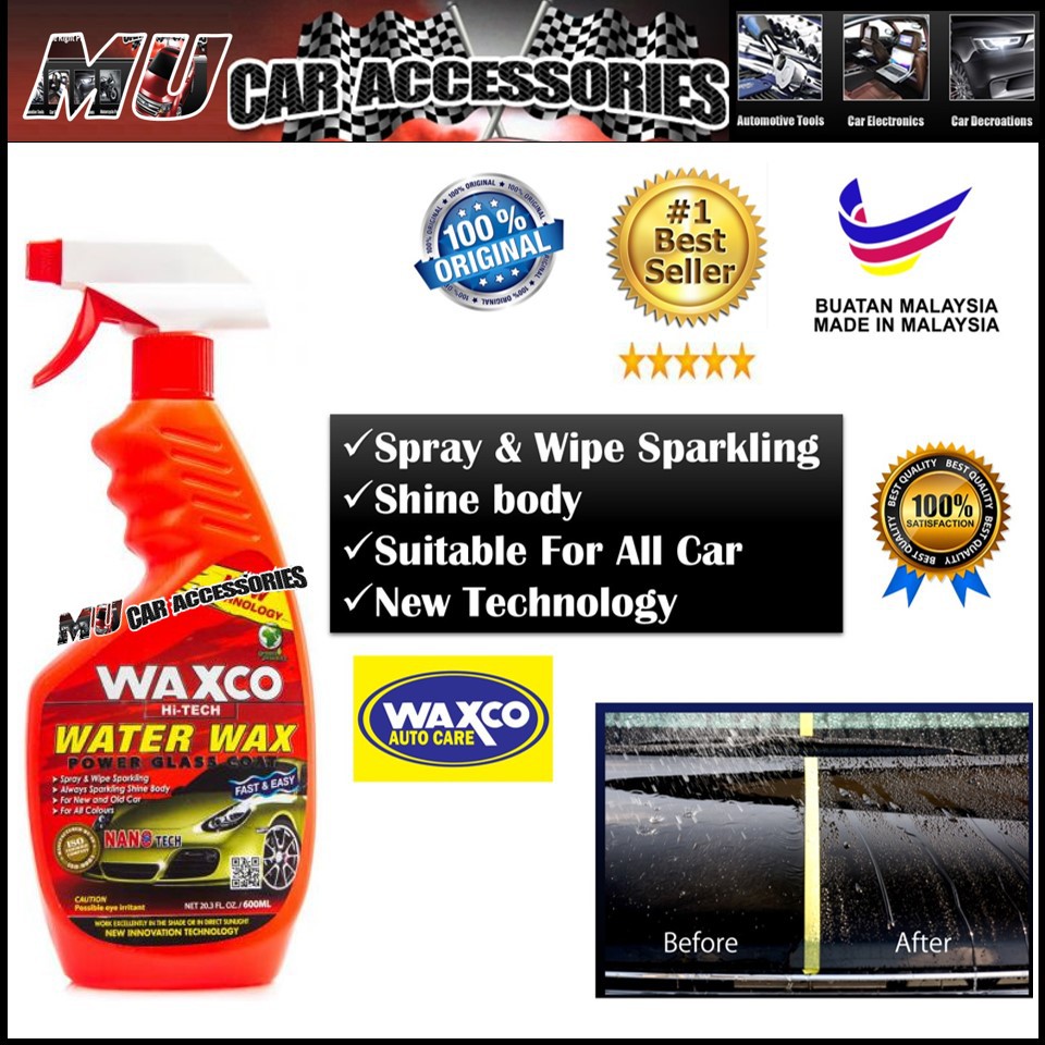 Waxco HiTech Water Wax Power Glass Coat Car Polish & Wax Shopee Malaysia