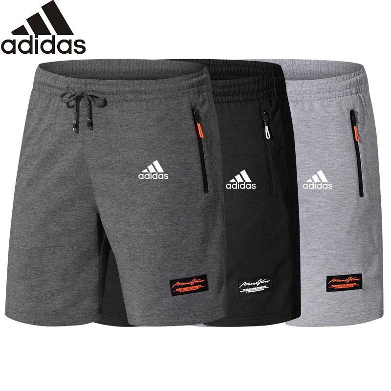 adidas【ready stock】📣 Men's beach pants sport shorts with zipper